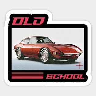 Old School Car Sticker